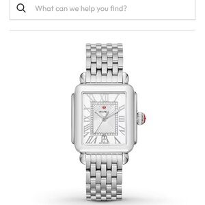 MICHELE Deco Madison Diamond Dial Women's Watch Silver MWW06T000141